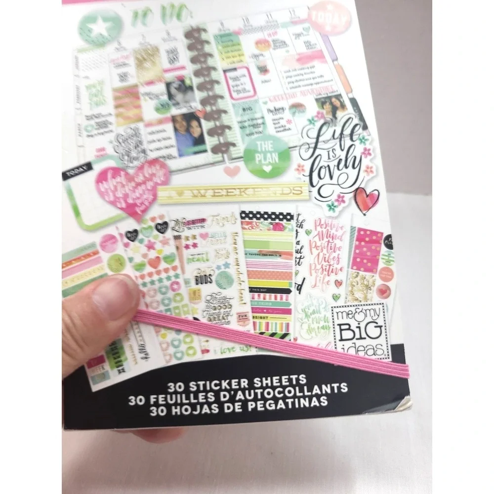 The Happy Planner Watercolor Stickers 922 Pcs Complete Planner Scrapbook Supply
